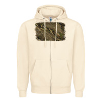 Sandshell Camouflage Glitter Background Zipper Hoodie - Jasminsmagicworld