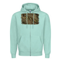 Seafoam Camouflage Glitter Background Zipper Hoodie - Jasminsmagicworld