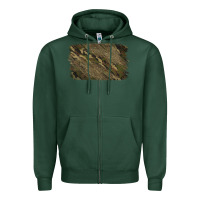 Sports Green Camouflage Glitter Background Zipper Hoodie - Jasminsmagicworld