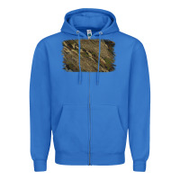 True Royal Camouflage Glitter Background Zipper Hoodie - Jasminsmagicworld