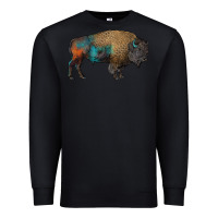 Black leopard bison Premium Sweatshirt - RanaPortraitStore