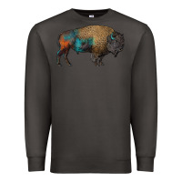 Smoke leopard bison Premium Sweatshirt - RanaPortraitStore