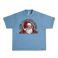 Pebble Blue i love a man with beard Urban Heavy Tee - CowhideDigitalArt