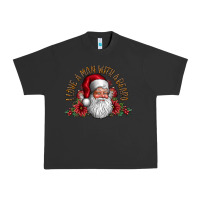 Pigment Black i love a man with beard Urban Heavy Tee - CowhideDigitalArt