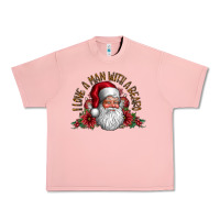 Salmon i love a man with beard Urban Heavy Tee - CowhideDigitalArt