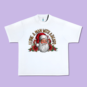 I Love A Man With Beard Urban Heavy Tee Designed By Cowhidedigitalart