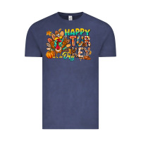 Vintage Denim Happy Turkey Day Vintage Tee - CowhideDigitalArt