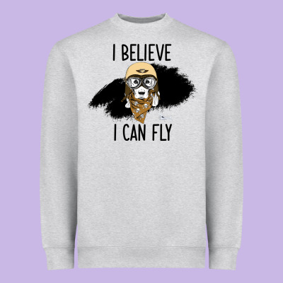 I Beleive I Can Fly, Dog, Heavyweight Sweatshirt Designed By Bettercallsaul