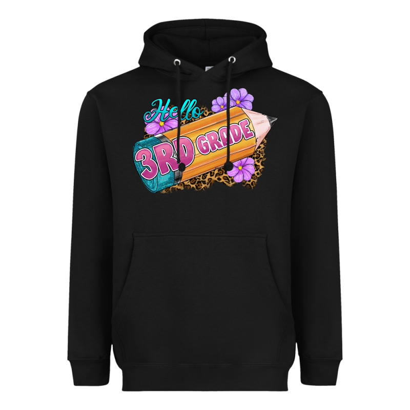 Hello 3rd Grade Heavyweight Hoodie by RanaPortraitStore | Teevron