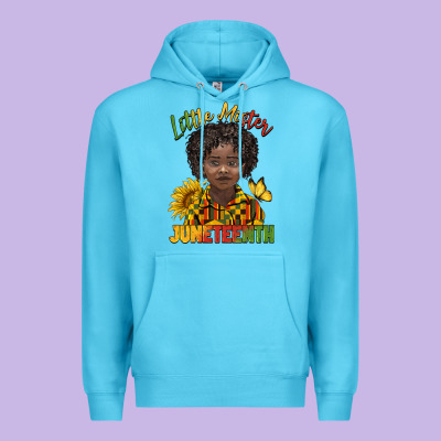 Little Mister Juneteenth Black Boy Premium Hoodie Designed By Barkaloodesign