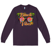 Plum beach vibes Long Sleeve Tee - RacoonDesign