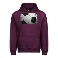 Mauve Wine Soccer Ball Brushstroke Urban Hoodie - RanaPortraitStore