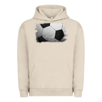 Pigment French Oak Soccer Ball Brushstroke Urban Hoodie - RanaPortraitStore