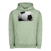 Pigment Oil Green Soccer Ball Brushstroke Urban Hoodie - RanaPortraitStore