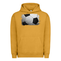 Pigment Peanut Butter Soccer Ball Brushstroke Urban Hoodie - RanaPortraitStore