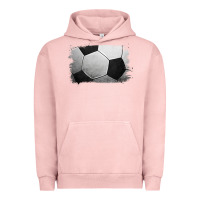 Pigment Salmon Soccer Ball Brushstroke Urban Hoodie - RanaPortraitStore