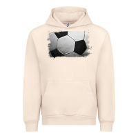 Sandshell Soccer Ball Brushstroke Urban Hoodie - RanaPortraitStore