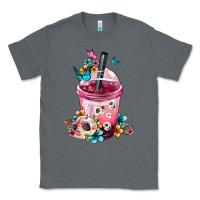 Charcoal Heather Mexican Day Of The Dead Skulls Coffee Cup Classic Tee - FaDigitalArtStudio