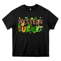 Black western lucky St. Patricks Day Heavy Core Tee - FaDigitalArtStudio