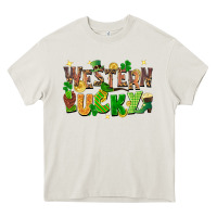 Western Lucky St. Patricks Day Heavy Core Tee | Teevron