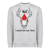 Heather Grey I should have been faster Heavyweight Sweatshirt - Bettercallsaul