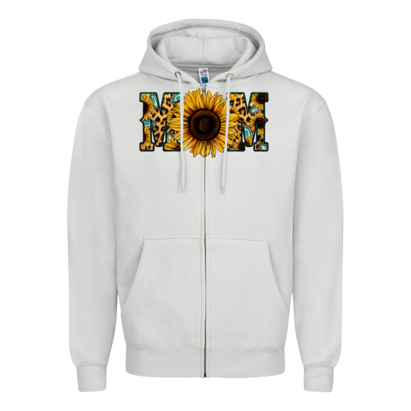 Sunflower Leopard Mom Zipper Hoodie by Jasminsmagicworld | Teevron