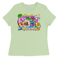 Matcha spooky girl summer Ladies Tee - CowhideDigitalArt
