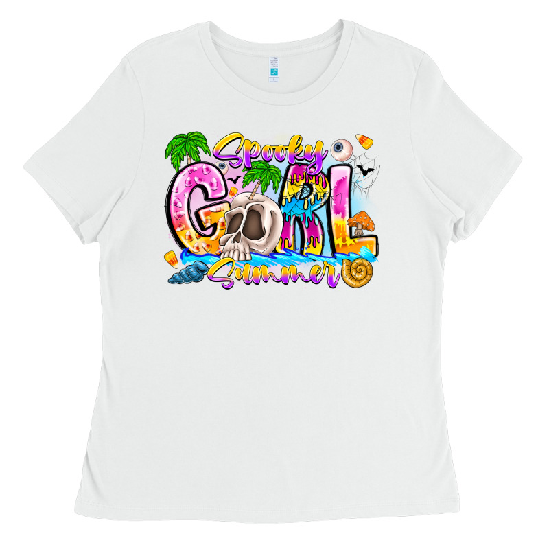 Spooky Girl Summer Ladies Tee by CowhideDigitalArt | Teevron