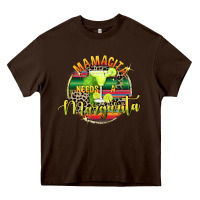 Chocolate Brown Mamacita needs a margarita Mother's Day Heavy Core Tee - FaDigitalArtStudio