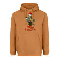 Meerkat merry christmas cactus Heavyweight Hoodie - RanaPortraitStore
