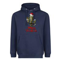 Navy merry christmas cactus Heavyweight Hoodie - RanaPortraitStore