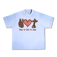 Grape Ice Peace Love Jesus Urban Heavy Tee - Jasminsmagicworld