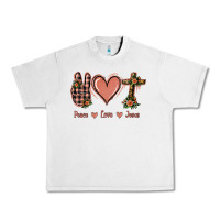 Lunar Rock Peace Love Jesus Urban Heavy Tee - Jasminsmagicworld