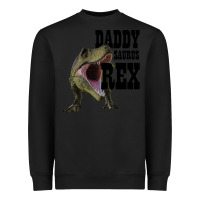 Black DADDY SAURUS REX Heavyweight Sweatshirt - Bettercallsaul