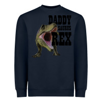 Navy DADDY SAURUS REX Heavyweight Sweatshirt - Bettercallsaul
