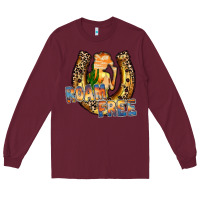 Burgundy cowgirl horseshoe Long Sleeve Tee - RacoonDesign