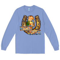 Colony Blue cowgirl horseshoe Long Sleeve Tee - RacoonDesign