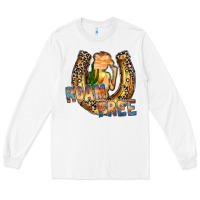 White cowgirl horseshoe Long Sleeve Tee - RacoonDesign