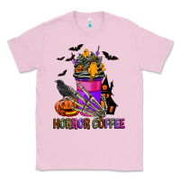 Bubblegum Pink Horror Coffee Classic Tee - FaDigitalArtStudio