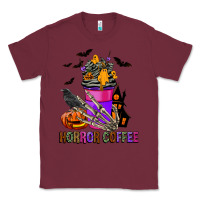 Burgundy Horror Coffee Classic Tee - FaDigitalArtStudio