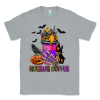 Heather Grey Horror Coffee Classic Tee - FaDigitalArtStudio