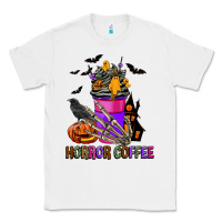 White Horror Coffee Classic Tee - FaDigitalArtStudio