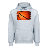 Heather Grey Basketball Brushstroke Urban Hoodie - RanaPortraitStore