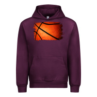 Mauve Wine Basketball Brushstroke Urban Hoodie - RanaPortraitStore