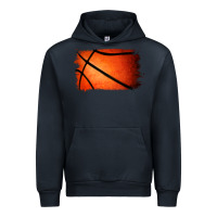 Navy Basketball Brushstroke Urban Hoodie - RanaPortraitStore