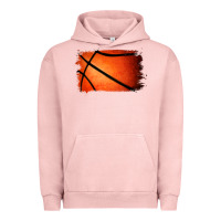Pigment Salmon Basketball Brushstroke Urban Hoodie - RanaPortraitStore
