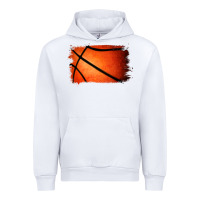 White Basketball Brushstroke Urban Hoodie - RanaPortraitStore