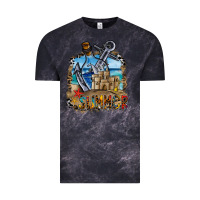 Cloud Black summer min Vintage Tee - CowhideDigitalArt