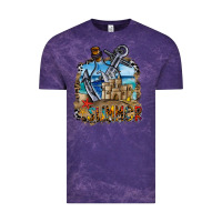 Cloud Purple summer min Vintage Tee - CowhideDigitalArt