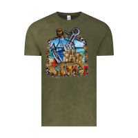Vintage Olive summer min Vintage Tee - CowhideDigitalArt